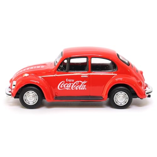 Motor City Classics Coca-Cola Diecast Collectible | 1966 Volkswagen Beetle 1:72 Scale Model 472005 Officially Licensed - Image 6