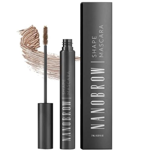 Mascara Per Sopracciglia Nanobrow Shape Mascara - Definizione perfetta, styling delle sopracciglia facile (Light Brown)