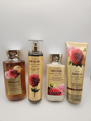 Bath & Body Dahlia 4 Piece Gift Set