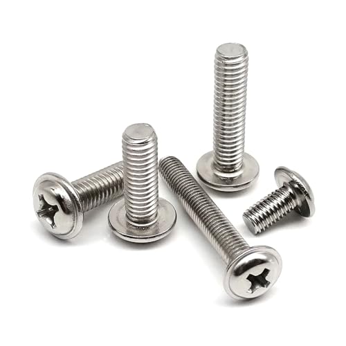 YCPIN(小さな店) M1.4-M6 304 A2-70 ステンレス鋼 DIN967 クロス丸頭ネジボルト(8mm,M3 50pcs)