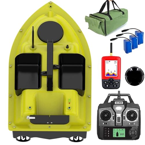 【Batteria Al Litio Ad Alte Prestazioni】: la barca esca è alimentata da una batteria da 7,4 V 5200 mAh. Quando la barca esca ha una luce verde, la batteria può essere rimossa e caricata separatamente. Dopo ogni ricarica completa, può essere utilizzato per circa 2-3 ore. In caso di perdita del segnale o batteria scarica durante la pesca, la barca esca tornerà automaticamente alla posizione di partenza impostata.