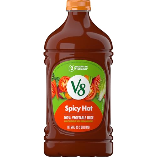 V8 Spicy Hot 100% Vegetable Juice, 64 fl oz Bottle