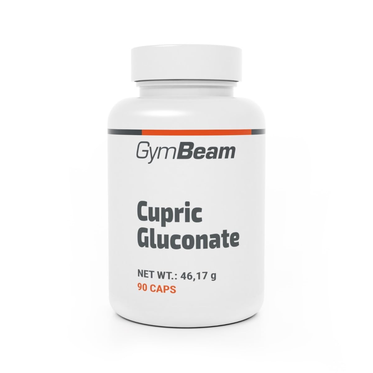 GymBeam Gluconato di Rame - Integratore di Rame per Capelli e Tessuti Connettivi - Alta Biodisponibilità - Capsule Vegane - Supporta Sistema Nervoso e Immunitario - Non OGM, 90 cps