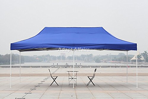 Image of Invezo Outdoor Gazebo Canopy Tent 10 x 20 feet (Blue, Premium (47 KGS))