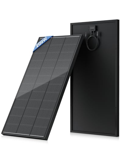 Rvpozwer 200 Watt Solar Panel 18BB, 25% High...