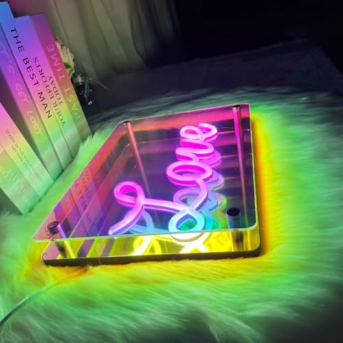Miroir éclairage d'ambiance lampe de table colorée 3D LED - 5