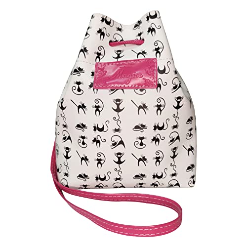 Bolsa Infantil Gatinha Rosa Com Óculos, Magicc