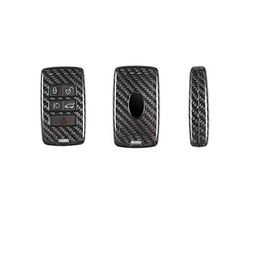 YIWANG 100% Real Carbon Fiber Car Key Hardshell Protective Case Cover for Land Rover Discovery Sport LR4 LR5 for Range Rover Sport Vogue Evoque Auto Accessories