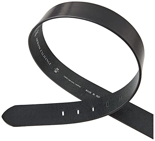 Armani Exchange 100% Vera Pelle, Logo Ricamato