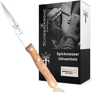 Schwertkrone Solingen nóż kuchenny, drewniany uchwyt, oliwkowy nóż do warzyw, ostry nóż do obierania drewna oliwkowego