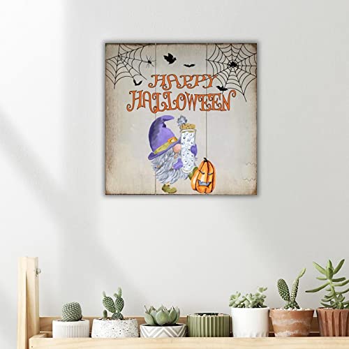 Panneau bois Halloween citrouille : solution simple pour mur vide et triste 40cm