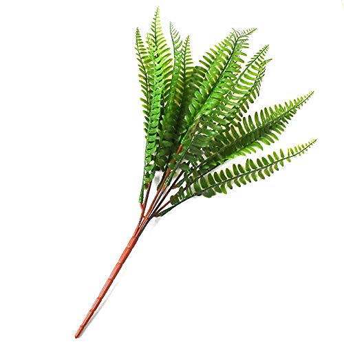 EdricShop Plastic Artificial Fern Foliage Bush Plants Indoor/Outdoor Wedding Engagement Anniversary Decorations