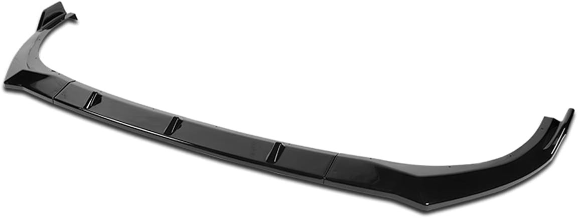 DNA MOTORING 3PCS STP-Style Front Bumper Lip Compatible With 2021-2022 Elantra, Gloss Black, 2-PU-543-PBK