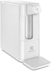 Purificador de Água Gelada Fria e Natural Elétrico Compacto Eletronico placa Electrolux Filtro refil 6 meses ou 3000l Painel Touch Bivolt Branco PE12B