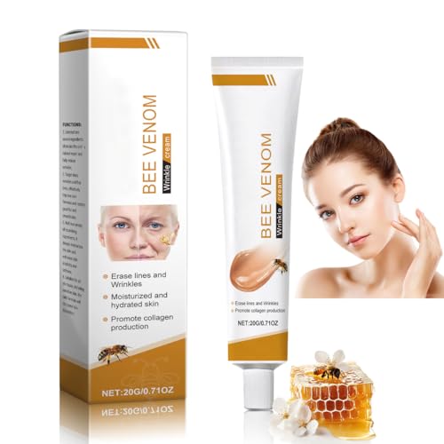 Bee Venom Moisturiser Cream Wrinkle Removal & Firming, Anti-Aging Eye&Face Bee Venom Skin Treatment Cream, Natural And Non-Irritating, Lifting & Recovery For All Skin Type (1 Pack, 20g)