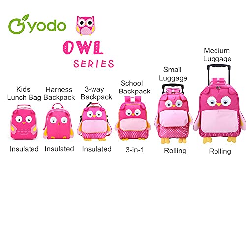 Yodo Little Kids School Bag Pre-K Toddler Backpack With Name Tag And Chest Strap, Owl #TOP6