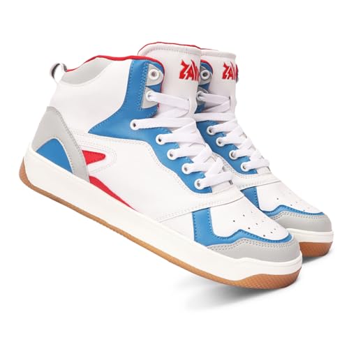 See full amazon price history chart for Zaydn Cosmos White Casual Sneaker for Men (7 UK) | Soft Cushioned Insole & Lightweight | Stylish Lace-Up Shoes with Casual Outfits | Trendy Sneakers | Shoes for Man | High Top Sneaker Shoes Zaydn Cosmos White Casual Sneaker for Men (7 UK) | Soft Cushioned Insole & Lightweight | Stylish Lace-Up Shoes with Casual Outfits | Trendy Sneakers | Shoes for Man | High Top Sneaker Shoes (B09X76KT9G) Amazon Price History, Amazon Price Tracker