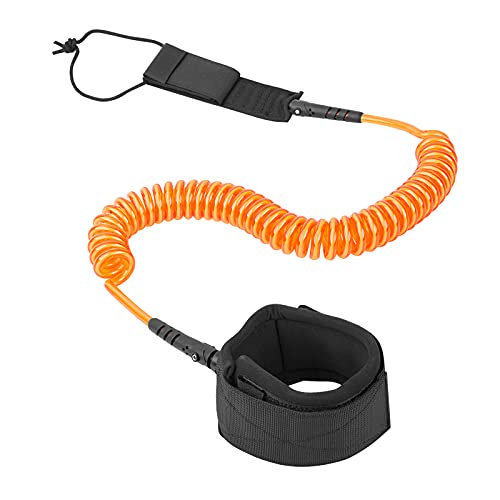 MEOKEY Correa en Espiral TPU Design Leashes para Stand Up Paddle Board y Tabla de Surf