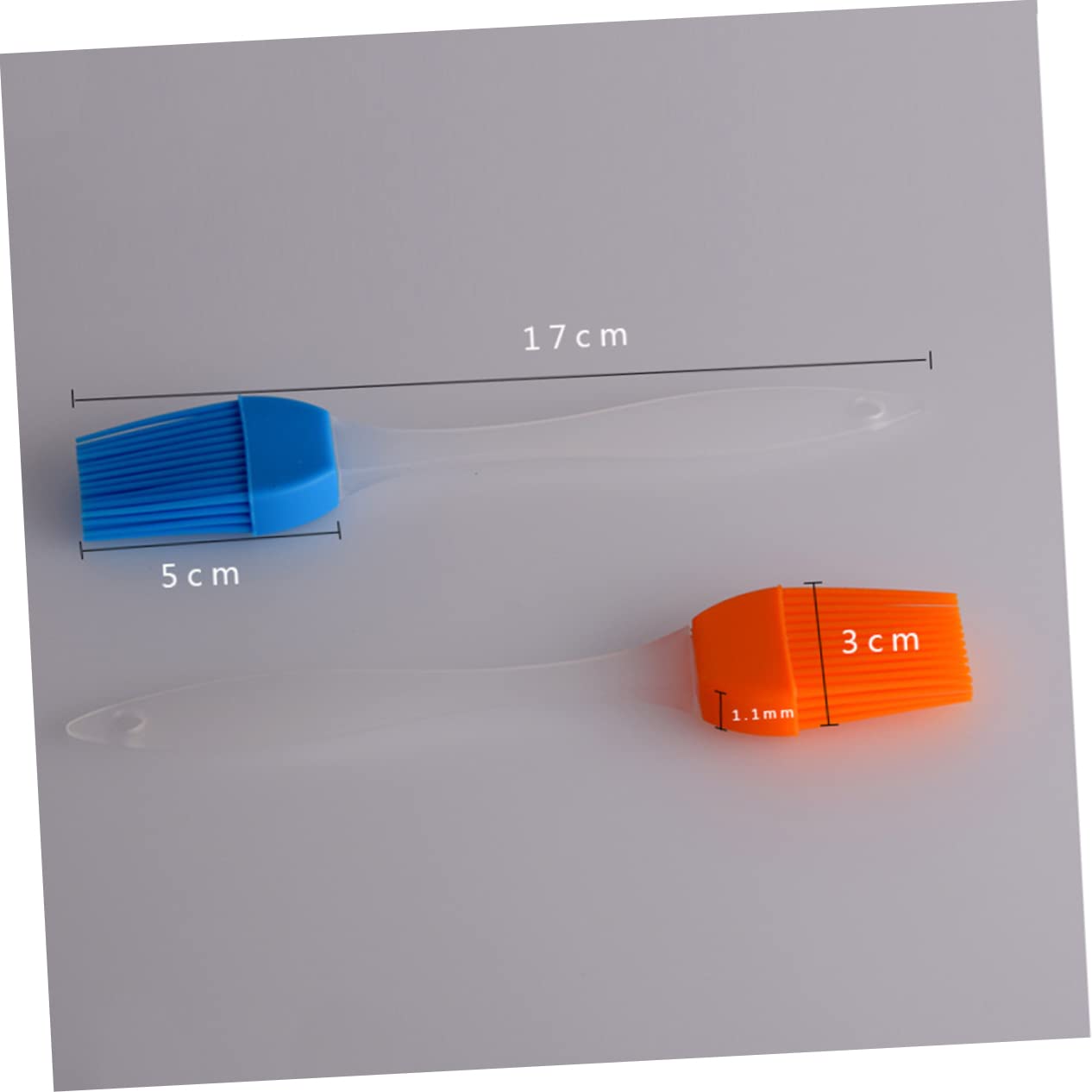 ABOOFAN Silicone Baking Brush Heat Resistant for Cooking Bbq Non-shedding Bristles Easy Clean Bbq Silicone Brush for Pastries Cakes