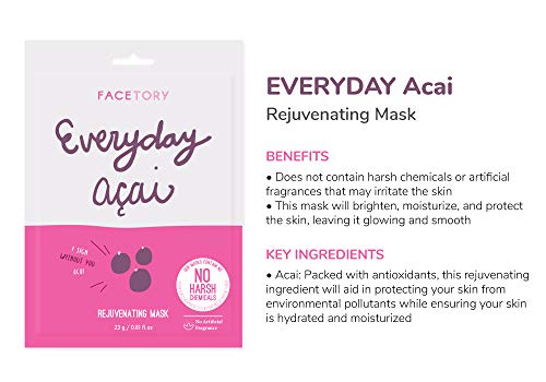 Everyday Hydrating Essence Korean Sheet Masks (8 Pack Bundle) , for All Skin Types, Revitalizing, Purifying, Illuminating, Anti-aging With No Harsh Chemicals and Safe for Sensitive Skin, Set of 8