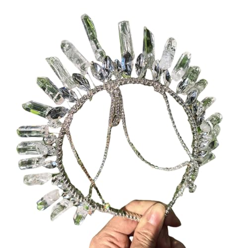 Serre-tête couronne mariée strass ornement cheveux de cérémonie