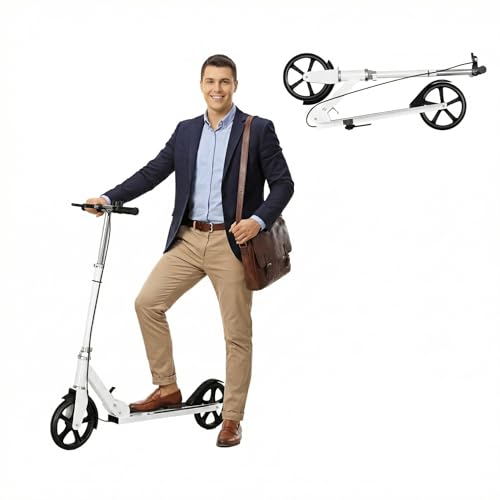 Scooters for Kids 9-25, Teens & Adults - Foldable Commuter Scooter with Bell, Hand Brake &...