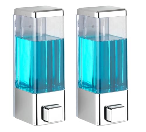 Image of EVGREF Liquid Soap Dispenser 350 ML (Clear Chrome (Set of 2)
