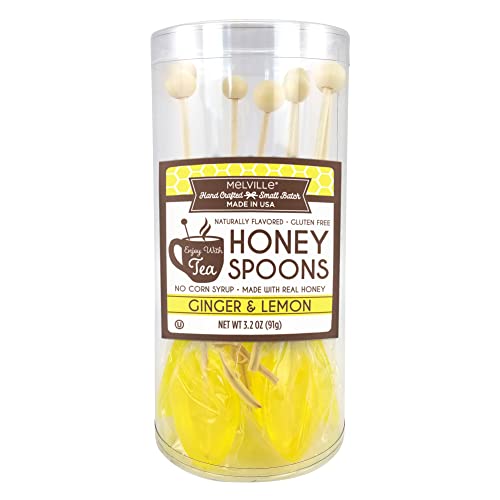 Melville Candy Soothing Ginger and Lemon Honey Spoons for Tea