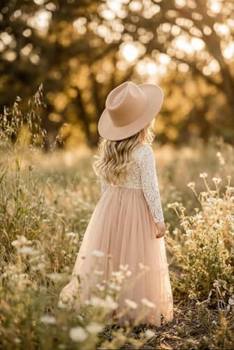 Image of Topmaker Flower Girl Dress for Toddler Baby Girls,Lace Tulle Dress for Wedding,Birthday Party,Photoshoot,Special Occasion