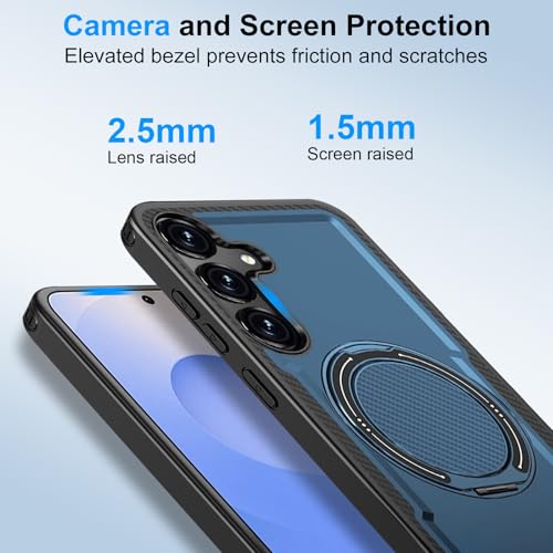 Coque antichoc Samsung S25 en polycarbonate robuste bleu