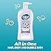 Dial Kids All-in-1 Body + Hair + Bubble Bath, Lavender Scent, 32 Fl Oz, Hypoallergenic Body Wash & Shampoo, No Tears Formula for Kids 2+ Years, No Parabens & Silicones