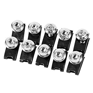 Keenso Motorrad Schrauben-Set M5 Silber 10 Stück