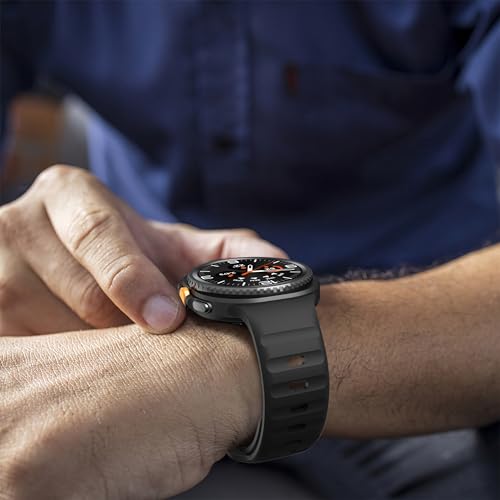 Image of XMUXI Compatible with Samsung Galaxy Watch 9 /8 Strap 44mm 40mm, Silicone Sport Breathable Bands for Galaxy Watch 8 Classic Straps 46mm (No Watch)