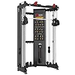 Altas Strength Folding Home Gym Smith Machine with Pulley System Gym Squat Rack Weight Bar Upper Body Strength Training Leg Developer Commercial Fitness Equipment Included Accessories 3101