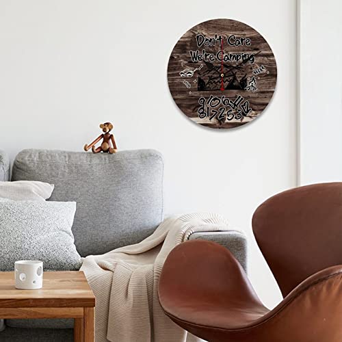 Horloge camping rétro à piles - Pendule murale citation 38cm - 3