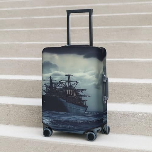 Travel Luggage Covers For Suitcase, Ship Ocean Elastic Suitcase Protector Washable Anti-Scratch Suitcase Baggage Cover Luggage Protector Fits 18-32 Inch Luggage 7