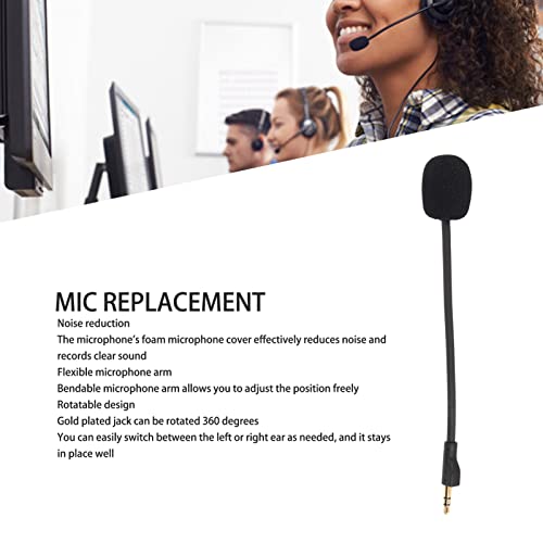 Micrófono de Juego para Reemplazo de LogitechG Pro G Pro X, Brazo de Micrófono de Auriculares Desmontable Flexible con Conector Chapado en Oro Giratorio de 3,5 Mm, Cancelación de - imagen 3
