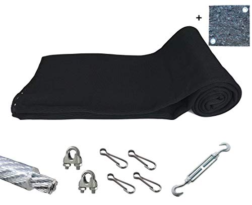 Pfeilfangnetz schwarz - Ultra Safe 4m (breit) x 3m (hoch) inkl. Zubehör & BACKSTOP: 25cm x 25cm Cover