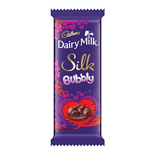 Image of Cadbury Dairy Milk Silk Bubbly Valentine Chocolate Bar, 6 X 50 Gm, 300 Gm