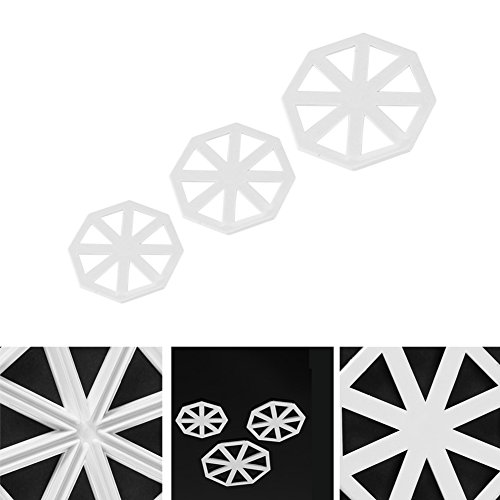 Set 3 moldes banderines para decorar pasteles plástico miniatura 6