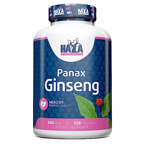 Haya Labs Panax Ginseng, 200 Mg - 120 Caps 100 g