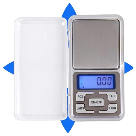 Mini Balança Digital de Cozinha Portátil 500g de Alta Precisão 0,1g Até 500g Multiuso De Bolso Doméstico Alimentos Jóias Pilhas Inclusas