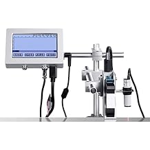 Inkjet Coding Machine, Date Coding Machine, 12.7/25.4mm Online Coding Machine, Automatic Coding Machine Date Barcode Code with 5 Inch HD LED Touch Screen,12.7MM