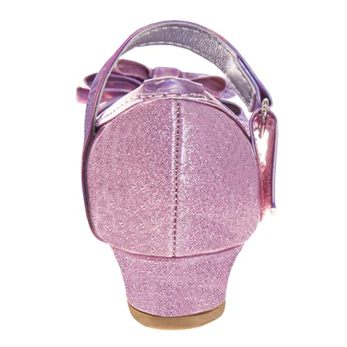 Josmo Girls Sparkly Dress Bow Sandals - Formal Party Wear Shoes3