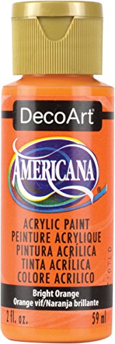 Image of DecoArt Americana Acrylic Paint, 2-Ounce, Bright Orange