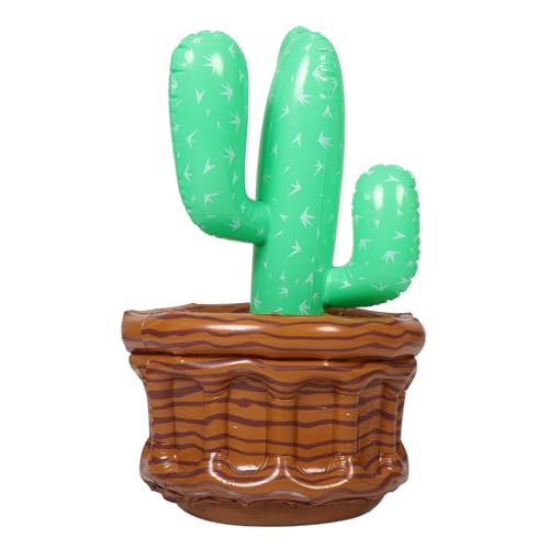 HOLIDYOYO Large Capacity Party Beverage Cooler Inflatable Cactus Ice Cube Bucket Decorative for Outdoor Gatherings