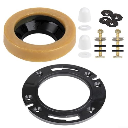 Toilet Flange Fixing Screws with Wax Ring Seal Kit for