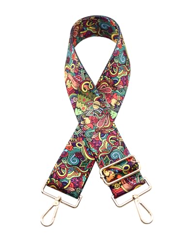 Image of Embroidered Purse Straps Replacement Crossbody Wide Adjustable Bag Straps