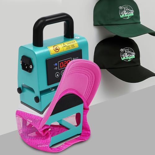 Prensa de calor para gorros con placa curva y control preciso miniatura 3