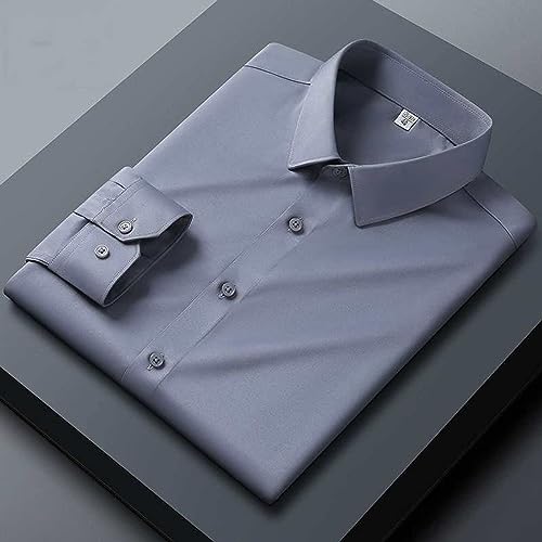 Chemise classique extensible de qualité supérieure et finitions lisses sans poche - 3